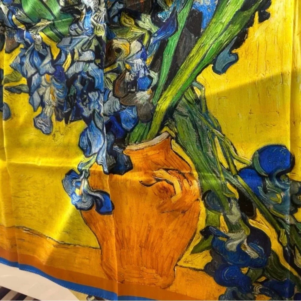 Van Gogh Irises Silk Scarf